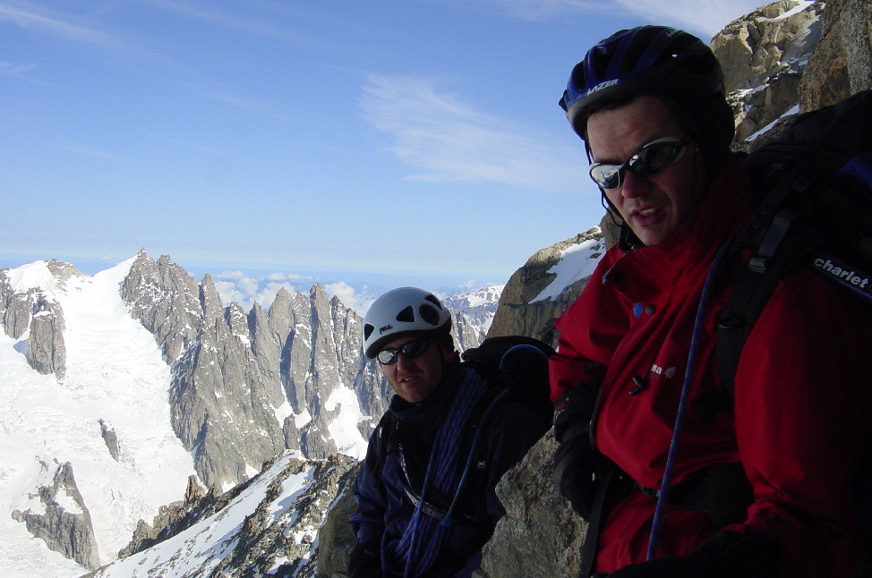 Auiguille du Plan depuis la redescente de l'Arête de Rochefort