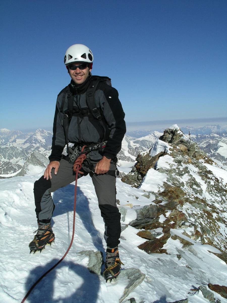 Philippe au sommet du Matterhorn