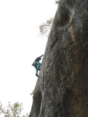 C.Girardin dans "La faucille" à Bonnes Fontaines, Suisse.