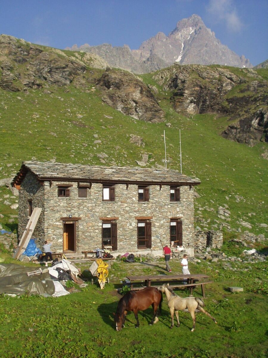 Arête est du Viso vu du refuge Alpetto