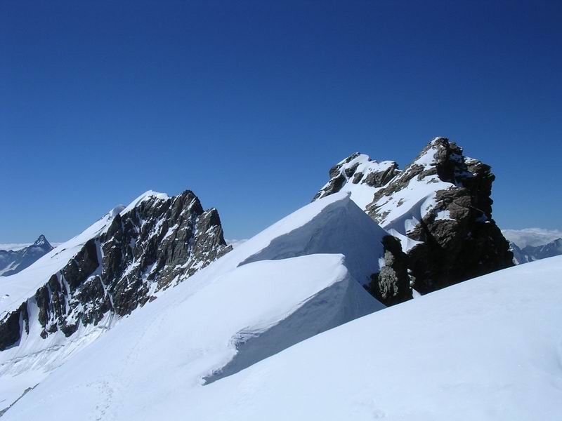 La chaine du Breithorn depuis Roccia Nera