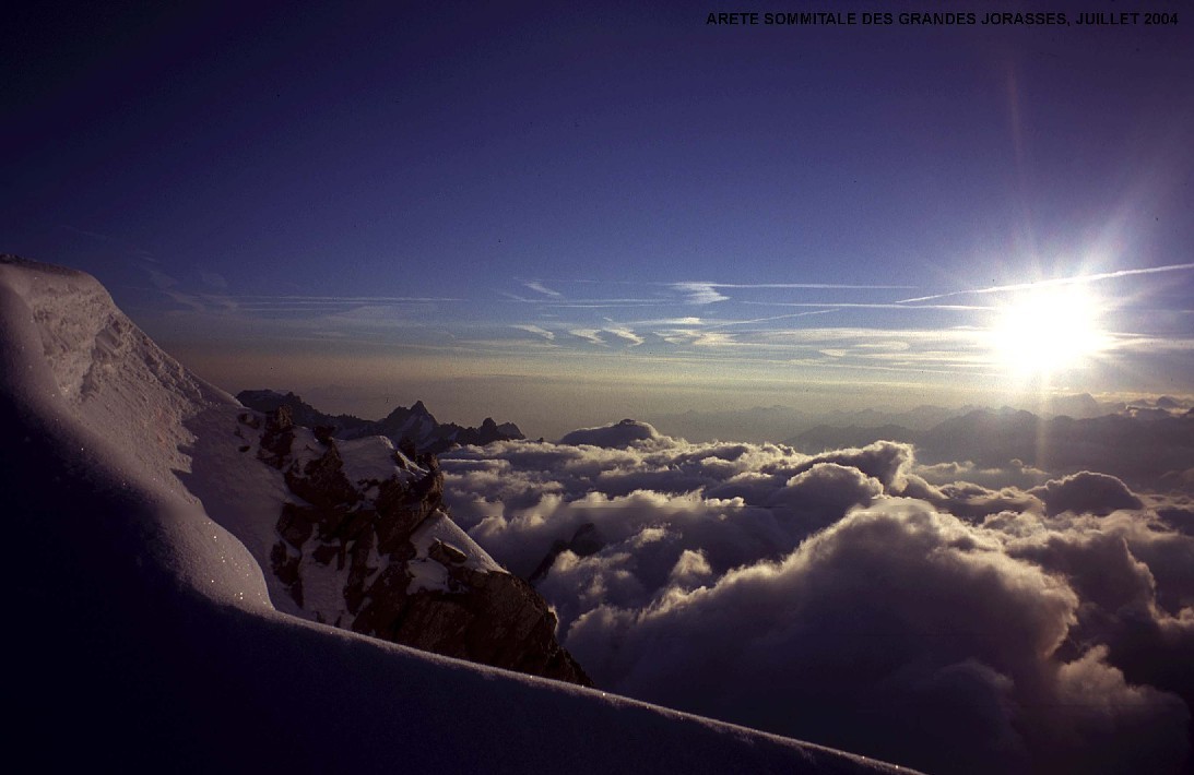 Grandes Jorasses - Arrivée à la Pte Walker