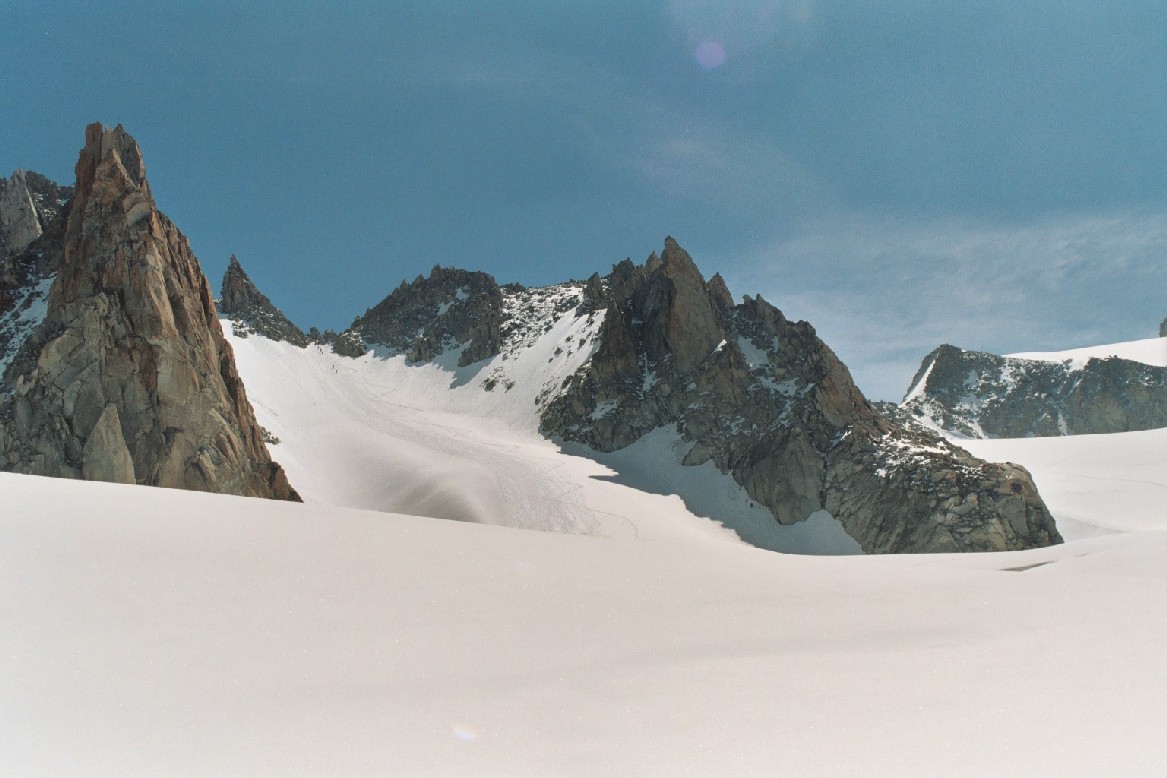 Col Supérieur du Tour vu depuis le Glacier du Tour