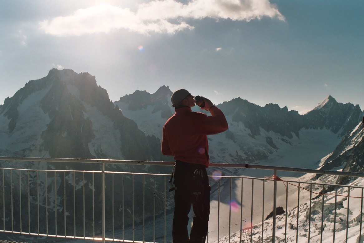 Fab au-dessus du Glacier d'Argentière