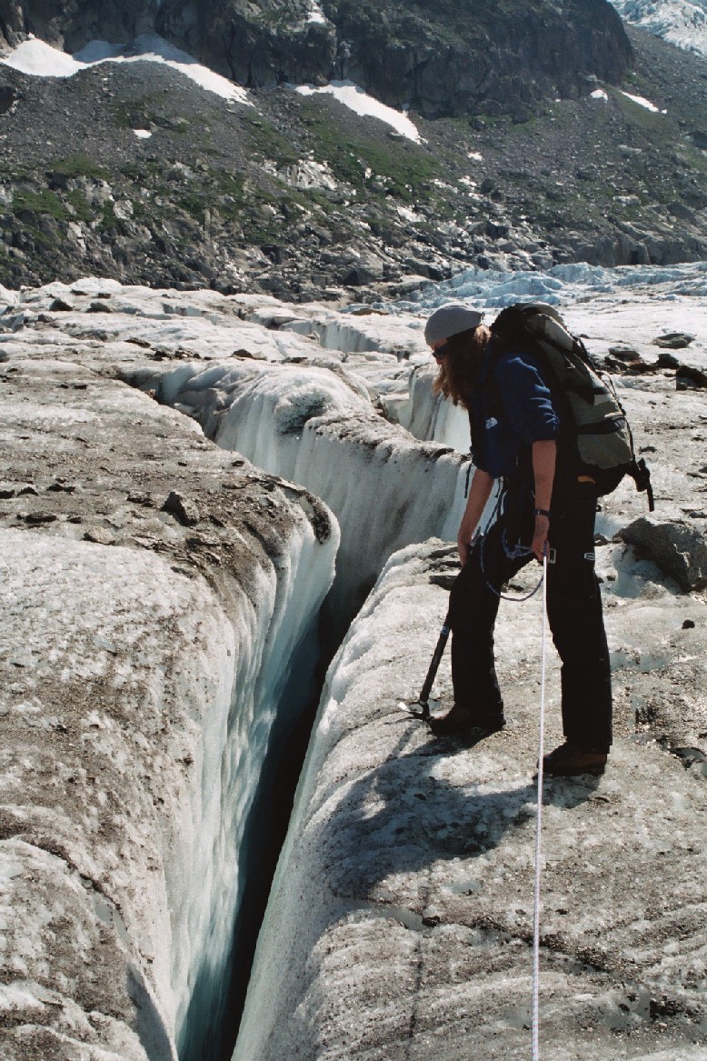 Curiosité mal placée sur le Glacier d'Argentière