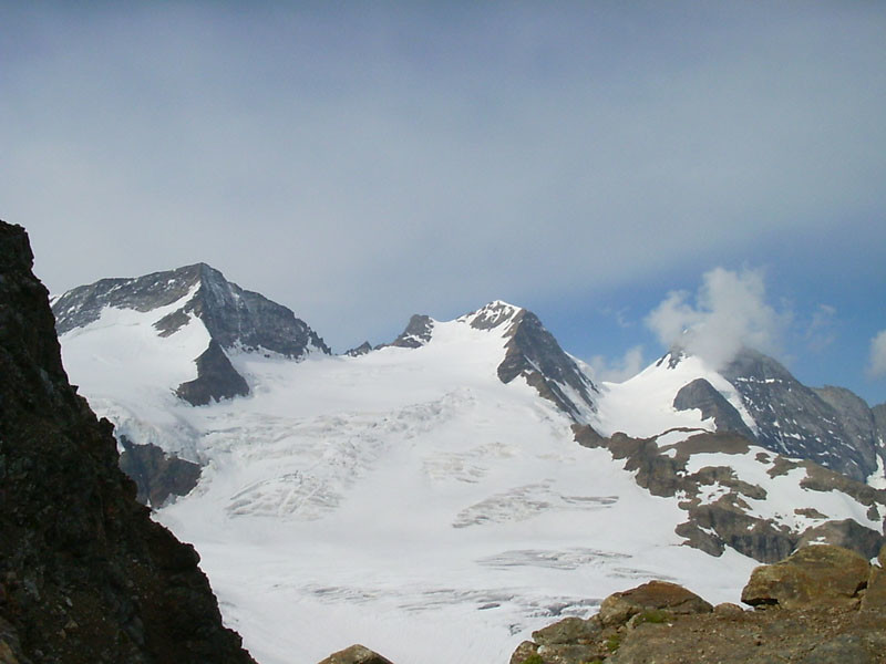 Rosenhorn - Mittelhorn - Wetterhorn depuis le Dossensattel