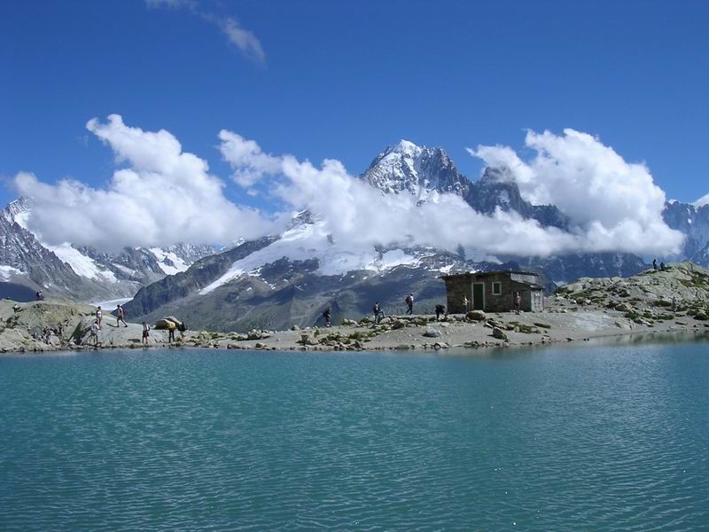 Aiguille Verte depuis le Lac Blanc