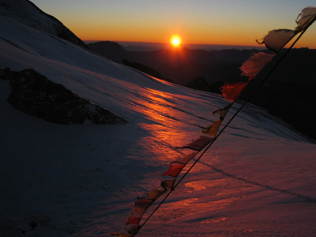 Coucher de soleil sur le Col du Serret du Savon