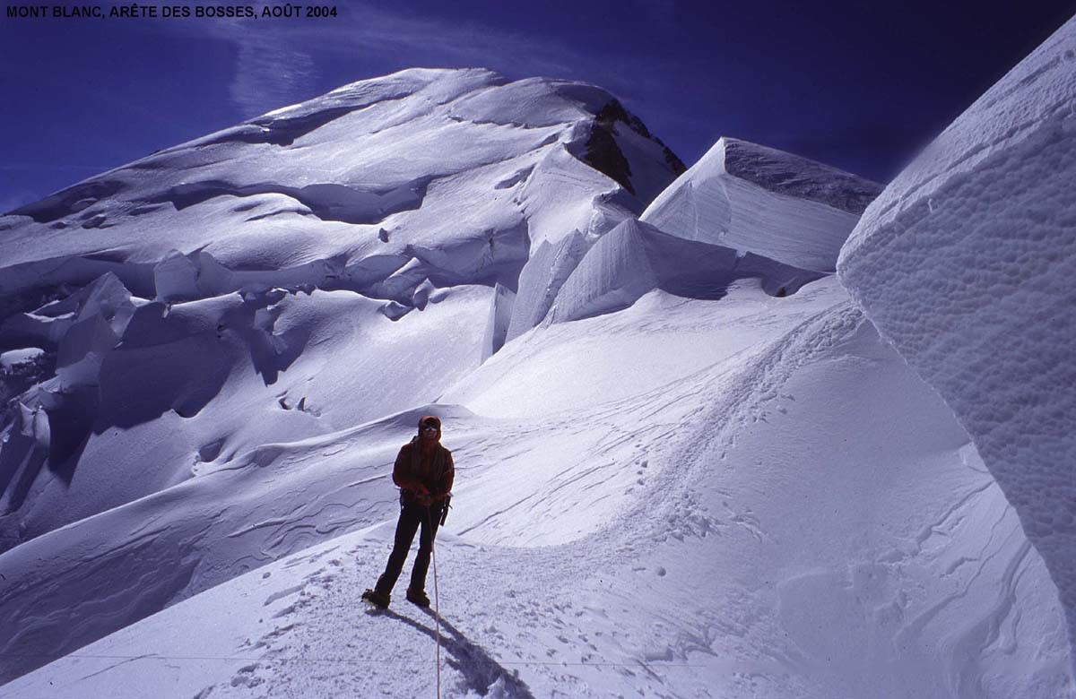 Arête des Bosses au Mont Blanc