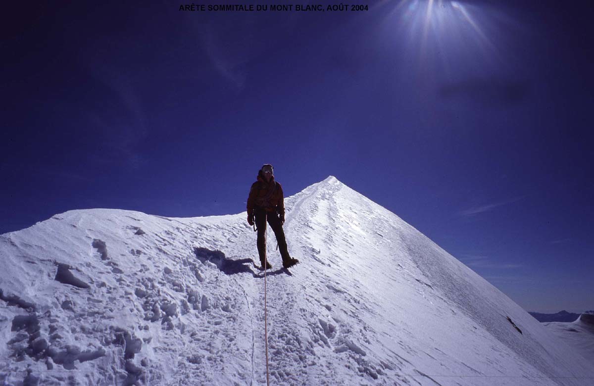 Arrivée au sommet du Mont Blanc