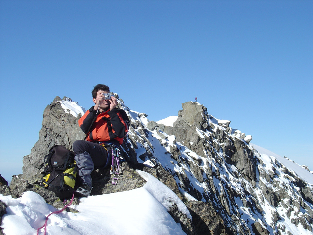 Sur l'arête Vallonnet -> Grand Bec