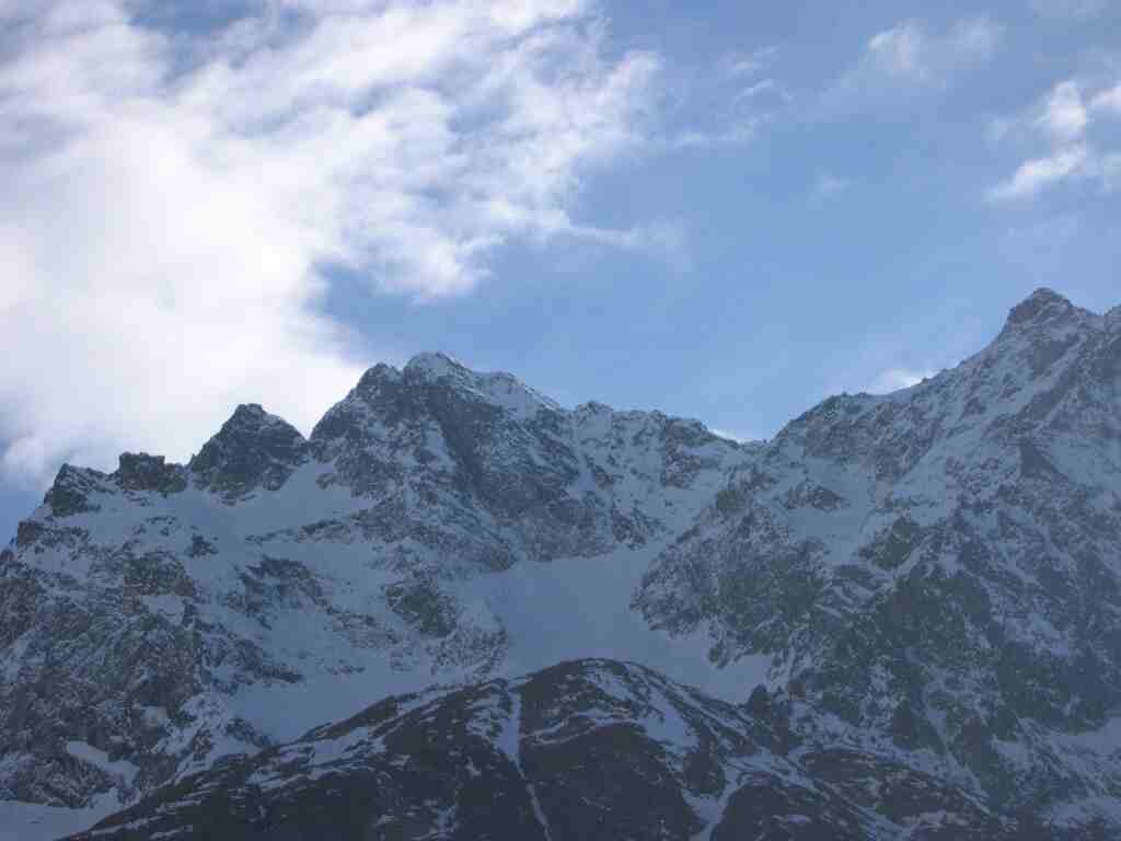 Chamoissière vu du refuge
