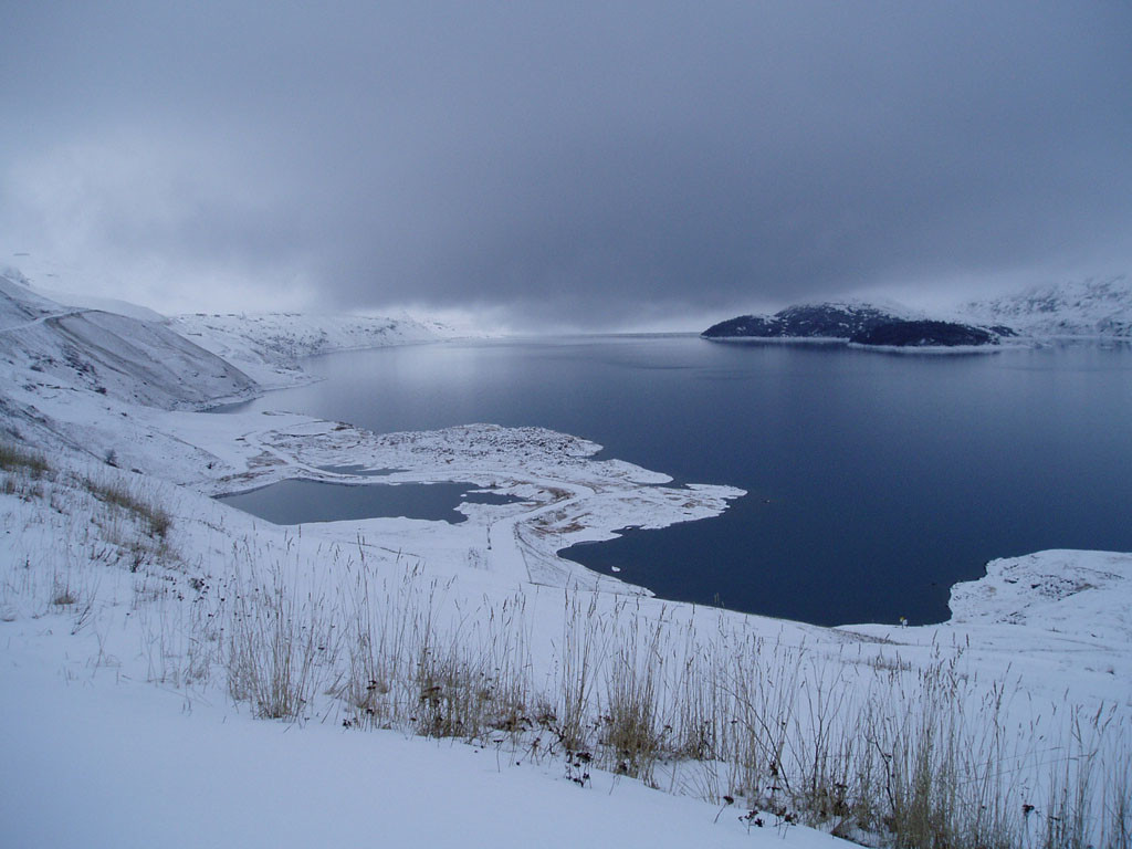 Ambiance bout du monde au Lac du Mt Cenis