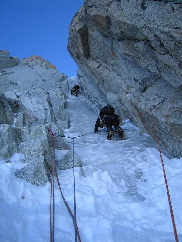 Passage clef, Escarra, Aig du Chardonnet