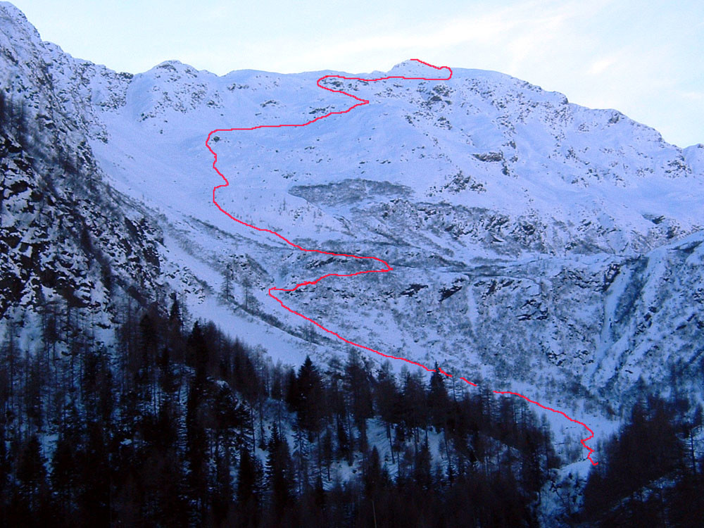 Versante Nord-Orientale del Pizzo Mellasc.