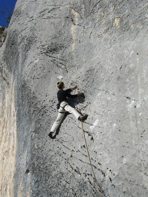 R.Pirali dans "Verdon" au Schilt, Suisse. R.Pirali dans "Verdon" au Schilt, Suisse.