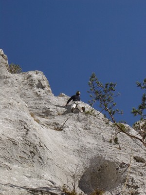 R.Pirali dans "Lobosch" au Schilt, Suisse. R.Pirali dans "Lobosch" au Schilt, Suisse.
