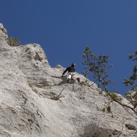 R.Pirali dans "Lobosch" au Schilt, Suisse.