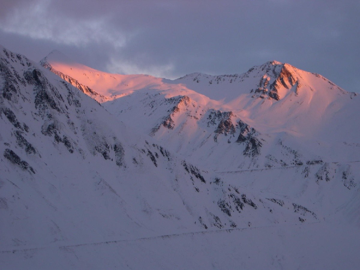 Pic Blanc du Galibier flamboyant