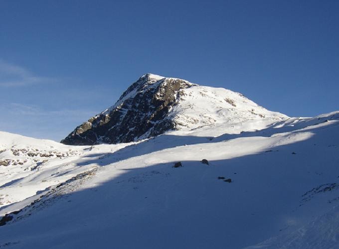 Vue du Vieux Chaillol depuis le col de la pisse