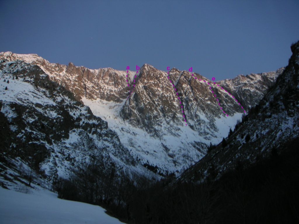 Combe de l'Espalier au crépuscule