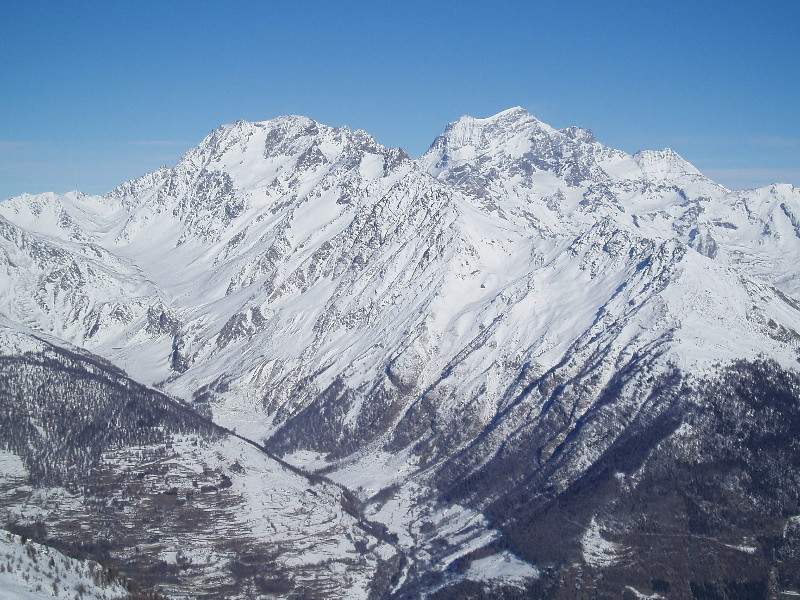 Mont Velan e Gran Combin dal Mont de La Tsa