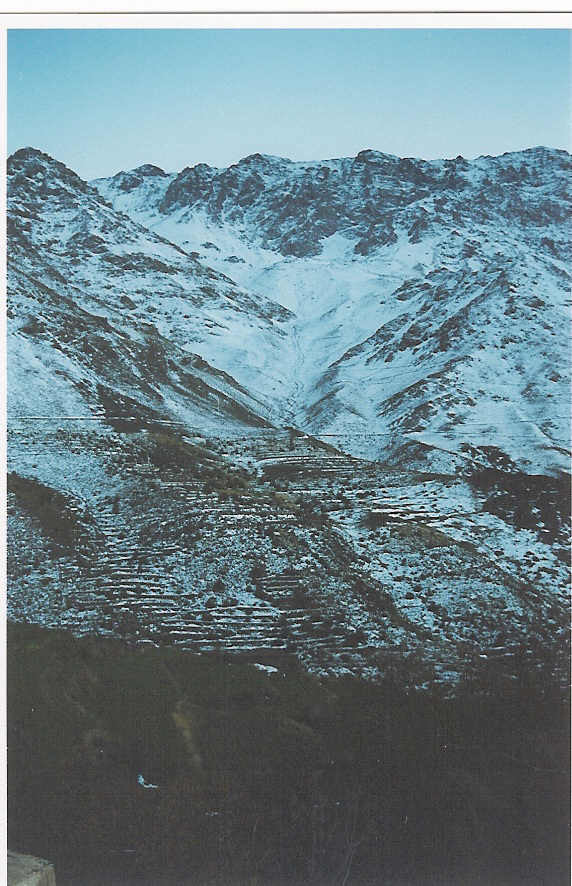 le likemt 3600 m, dans le massif du toubkal au maroc