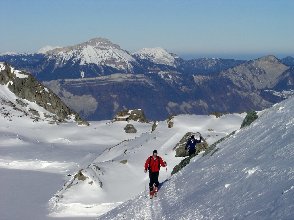 Traversee au dessus du lac du Crozet
