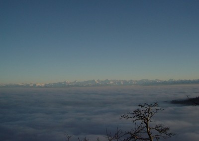 La vue depuis le secteur "Grande Lame" à Orvin, Suisse.