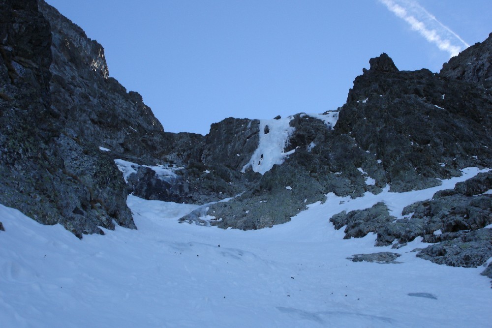 Couloir NNW du Col du grand Van (taillefer) - cascade finale