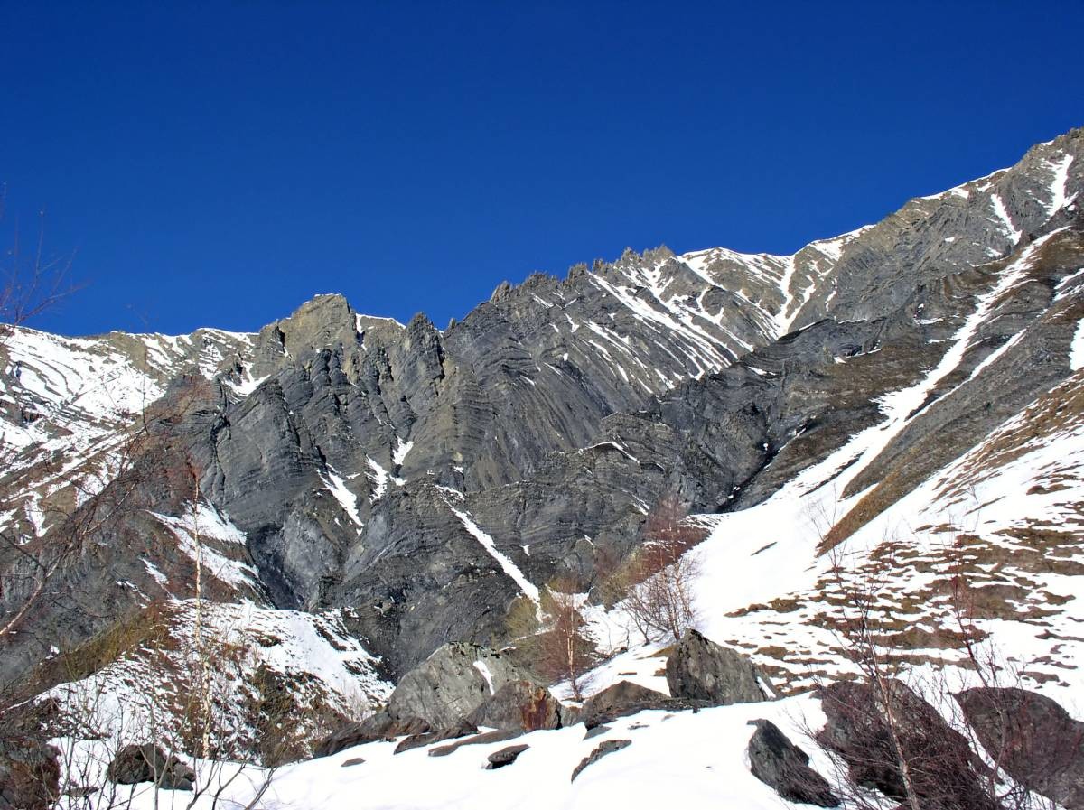 Arête face sud Est de côte Belle