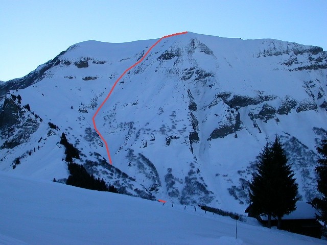 Itinéraire de la face N du Poivre