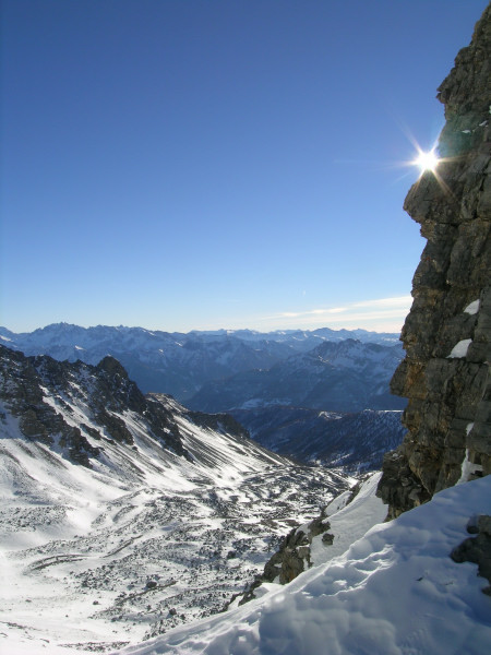 Versan sud du Col des Portes...