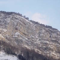 La falaise de Plagne en hiver...