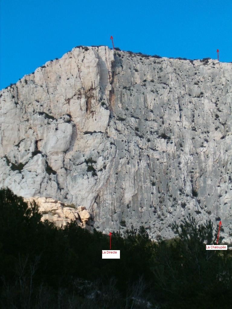 Cret St Michel face Sud : Paroi Noire