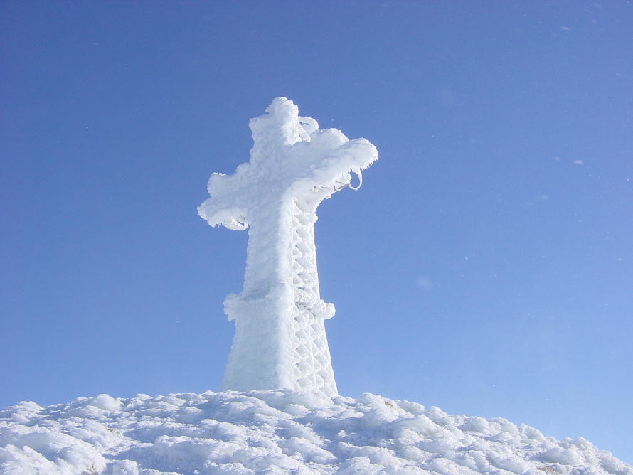 Croix du Reculet grand vent très froid