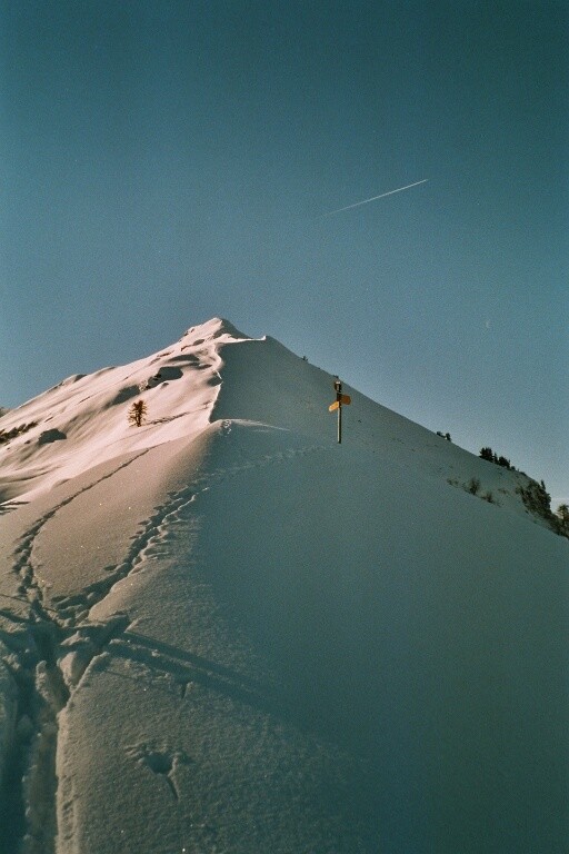 Arête montant à la Croix de Javerne