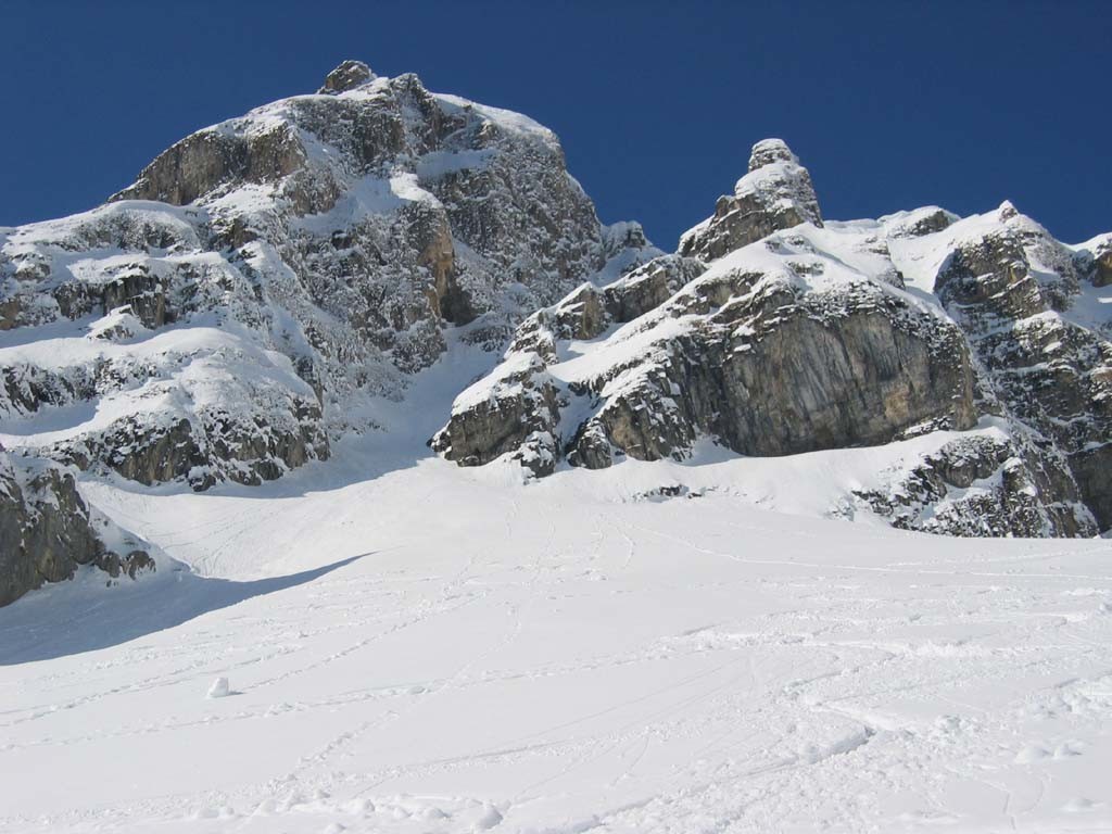Sortie du couloir des Nants, dans le Doran