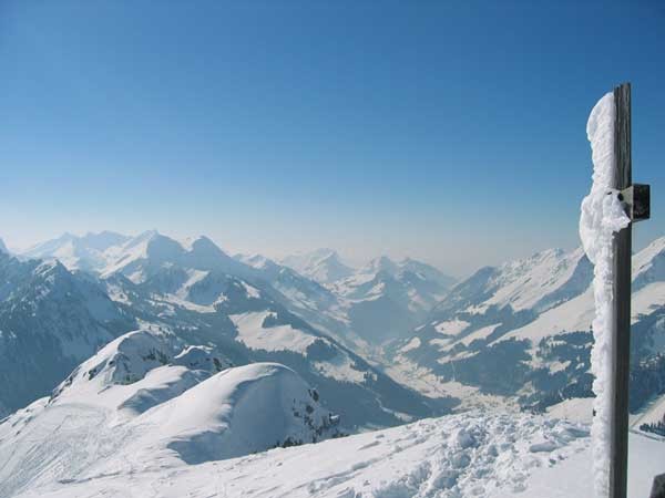 Sommet du Bäderhorn, vue sud-ouest