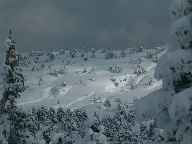 Des crevasses ? à cette altitude !!