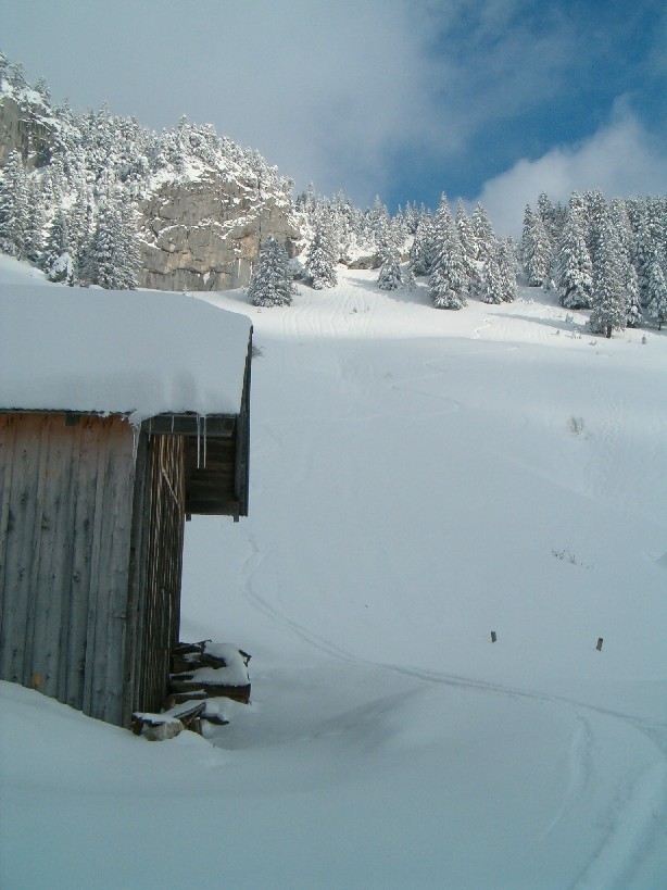 La (trop) courte descente sur le chalet de Chappeys