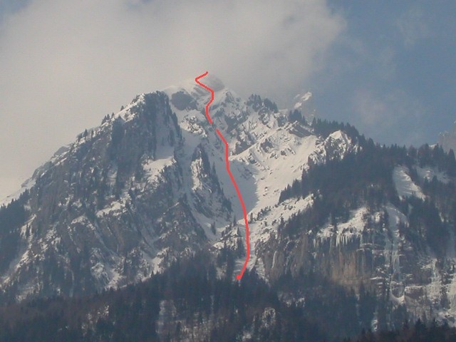 Couloir NE de la tete de l'Adroit