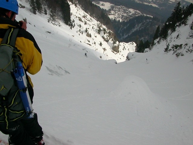 descente du couloir NE de la tete de l'Adroit
