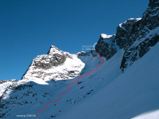 Cima della Foppa - 13/03/2005 - Parte mediana dell'itinerario -