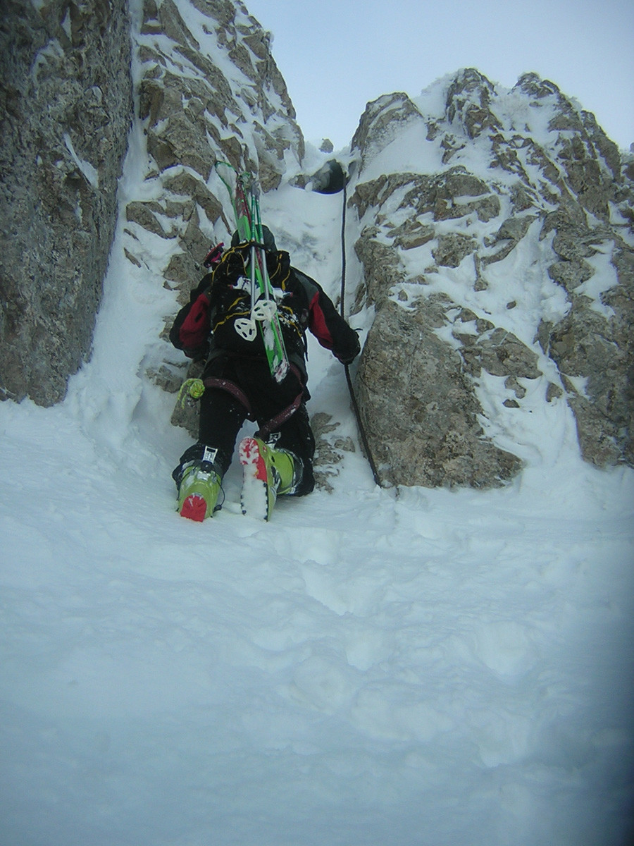 Sortie de La Brèche Arnaud à Chamechaude