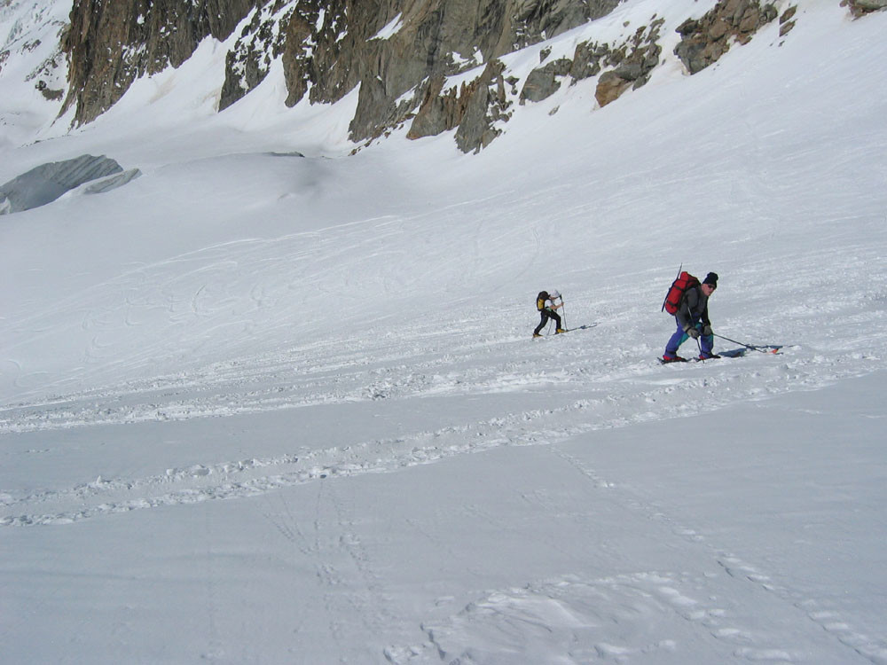 Pente sommitale, vers 3400m