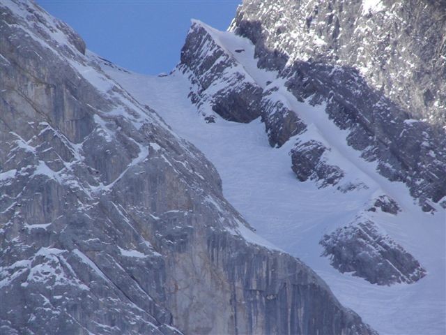Le haut du couloir nord de la Blonnière