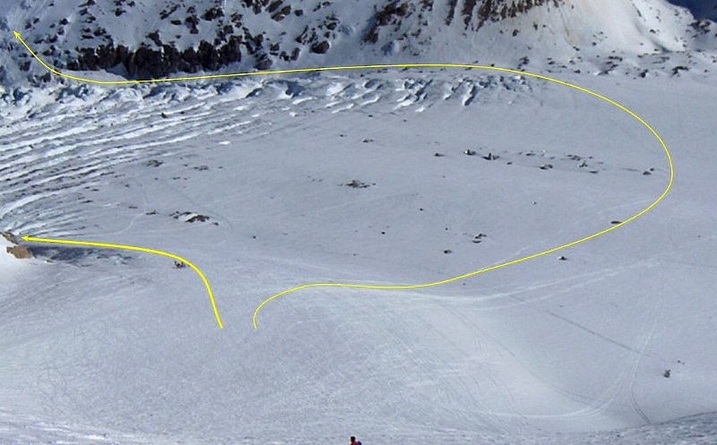 Montee au col du Passon - deux acces possibles