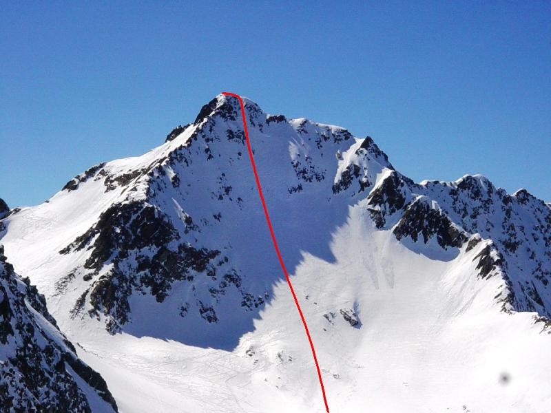 Couloir NE de la Pointe de Comberousse