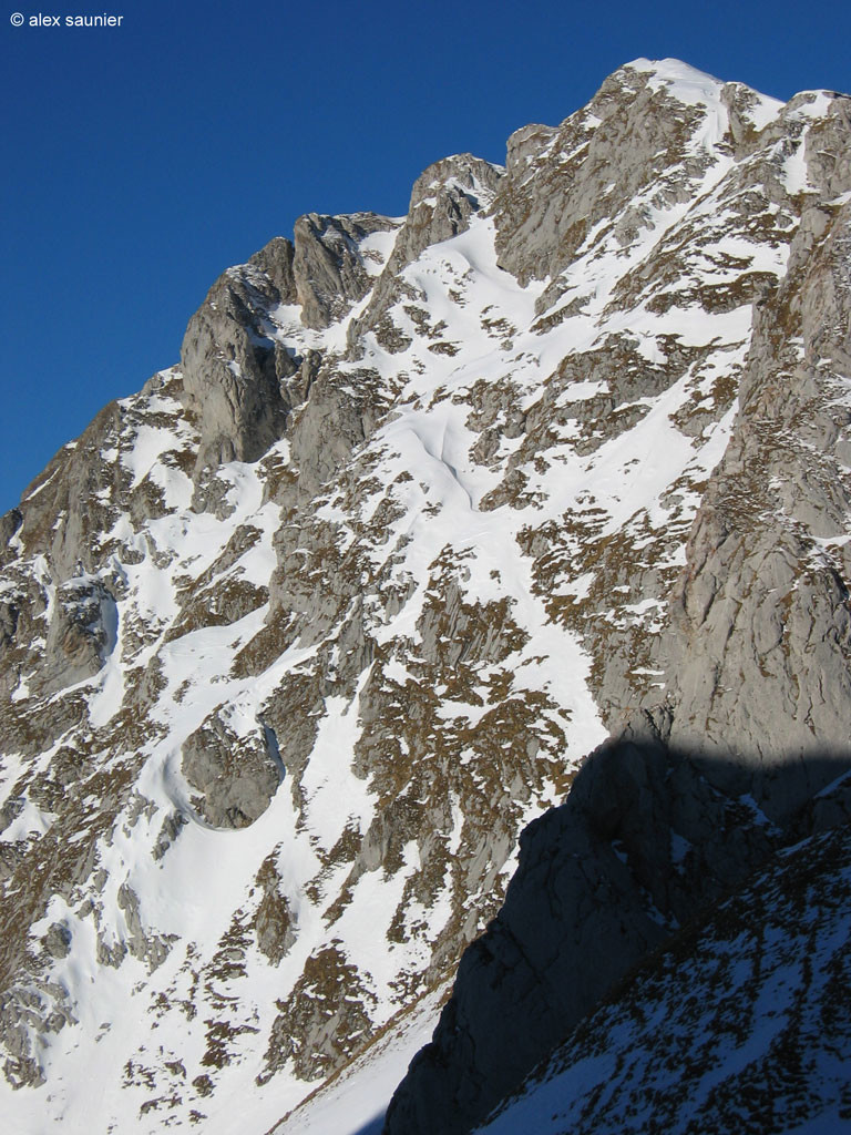 Rampe de l'arête E de la Dent d'Oche